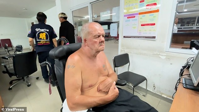 Chris John Glennon, 60, was left devastated after taking two Thai women and a trans woman back to his hotel - only for them to steal his money and leave while he was taking a shower