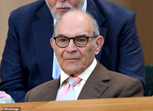 Sir David Suchet was among the famous faces in the Royal Box on day 11 of the Wimbledon Championships