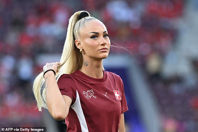 'Word's sexiest footballer' Alisha Lehmann has been given her own bodyguard at the Euros