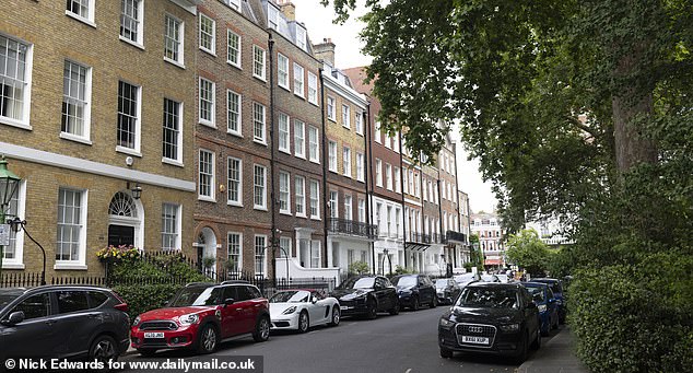 Multi-million pound mansions and townhouses on the wide leafy lanes of Knightsbridge and Kensington have fallen in value and are at the lowest levels for 15 years