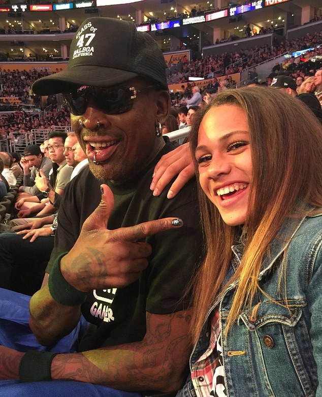 Rodman does not like the constant associations with her dad as they have a distant relationship