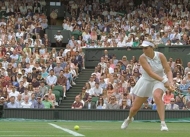 This ball from Sonay Kartal during her clash with Anastasia Pavlyuchenkova was not called out as HawkEye line judge malfunctioned on Sunday