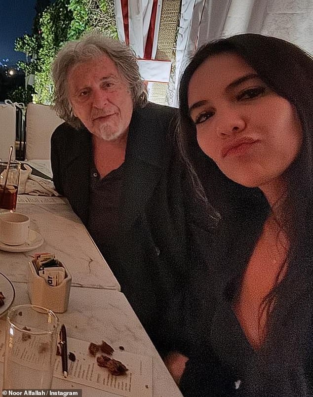 Al is no stranger to dating women significantly younger than him. His last public relationship was with with 31-year-old Noor Alfallah, with whom he welcomed a son in June 2023 (pictured together in 2024)