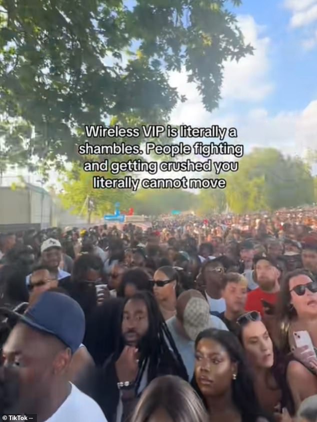 As the US rapper appeared on stage 10-minutes early, thousands of British festival goers were left 'disappointed' as they failed to enter London's Finsbury Park for the show