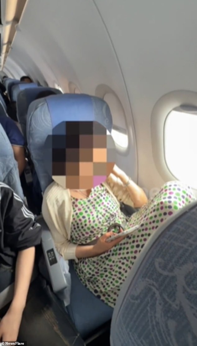 A plane passenger has accused a woman of ruining their flight with her bad-smelling feet