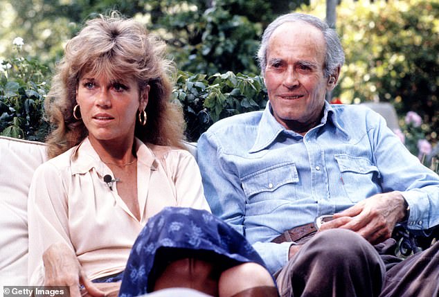 The pair had a fraught relationship thanks to his emotional remoteness, but Jane has always expressed admiration for Henry's work in movies like 12 Angry Men; the pair are pictured 1979
