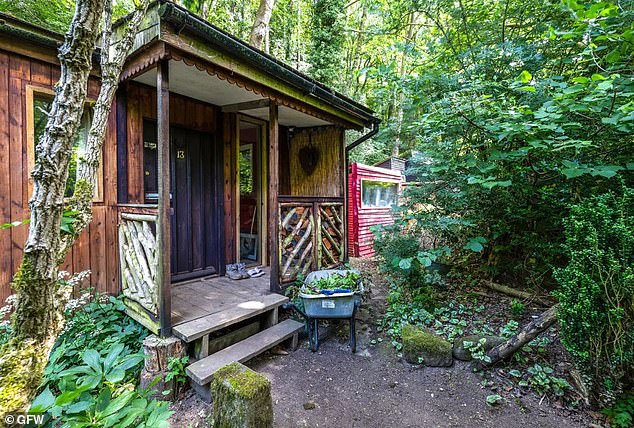 Unique: The cabin is nestled within woodland in Northumberland