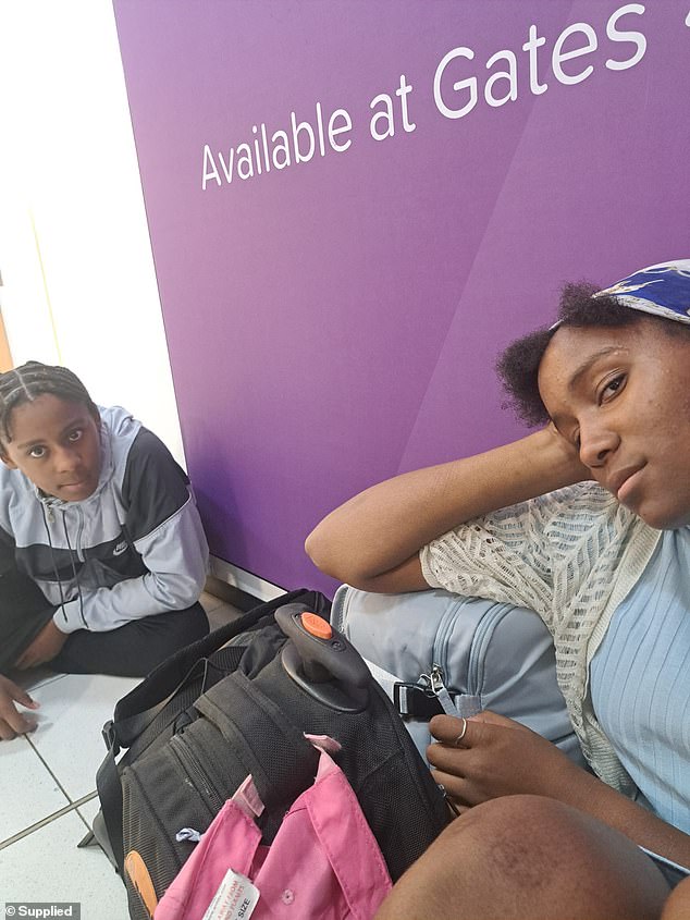 Brother and sister Ameiya and Ricardo Junior sat waiting for a flight at the airport. The pair were said to adore each other