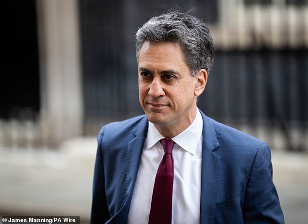 Earlier this year, Ed Miliband (pictured), the Secretary for Energy Security and Net Zero, had to issue a statement saying he wouldn’t quit over the third runway given his previous opposition to the plans