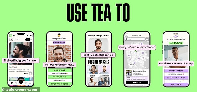 Tea uses Reverse Image Search to catch a catfish, Phone Number Lookup to check for hidden marriages, and a number of background checks to uncover criminal records
