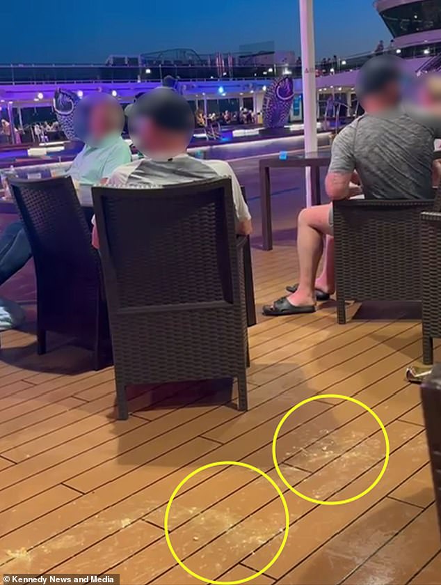 One inebriated guest even threw up next to the family's table while they were playing Scrabble