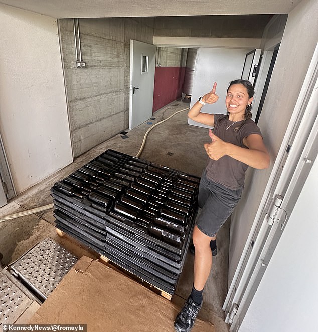 Despite receiving no income, Ayla has all her meals and accommodation included, insisting that she's getting paid more than enough in experience and core memories. Ayla pictured in the winery