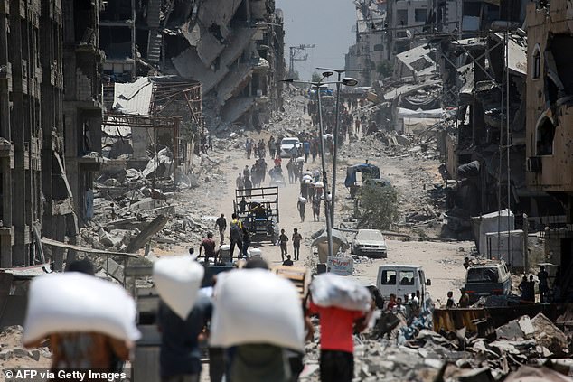 The UN's rights office in the Palestinian territories said at least 1,373 people had been killed seeking aid in Gaza since May 27 - 105 of them in the last two days of July