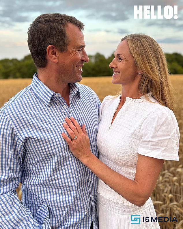 The happy couple have been dating for a year