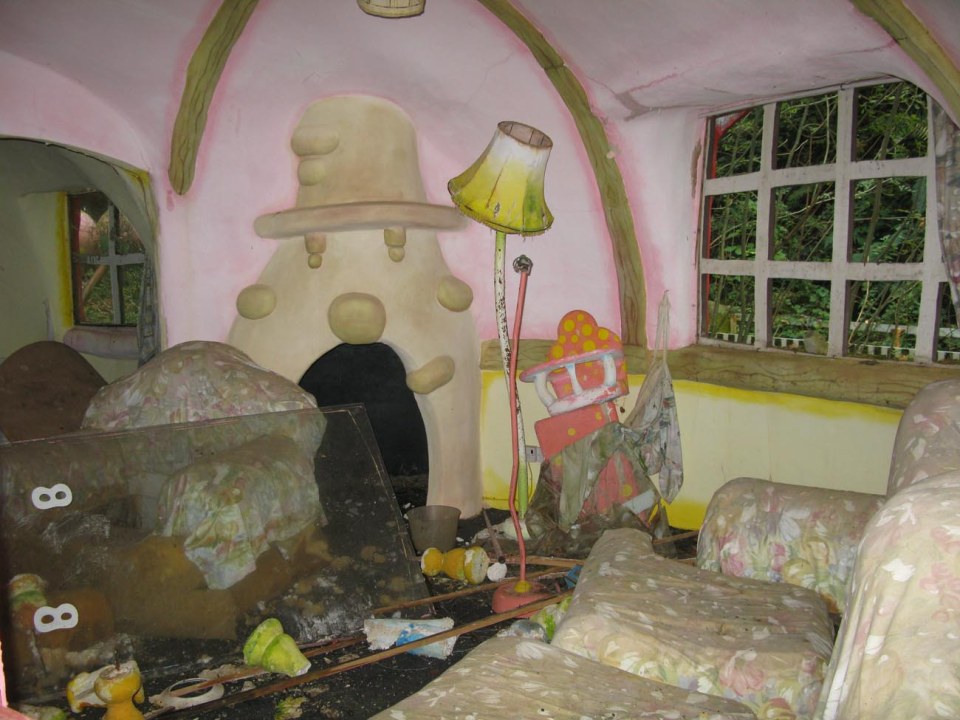 The remains of Mr. Blobby's house at Blobbyland theme park.
