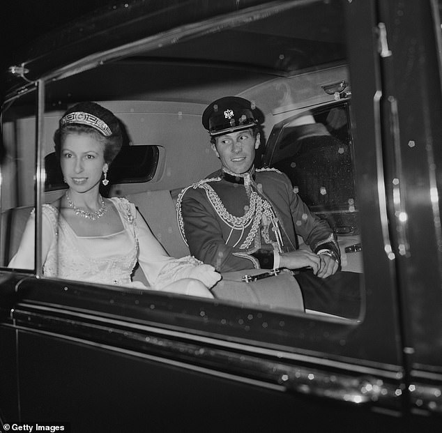 Princess Anne and her then husband Captain Mark Phillips, who was present during the attempted kidnapping
