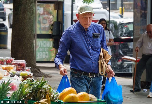 After being released quietly in 2019, Ball self-published a disturbing book about the events of 1974 and visits old haunts in a bid to prove his innocence, despite having pleaded guilty in court (pictured earlier this month near his West London home)