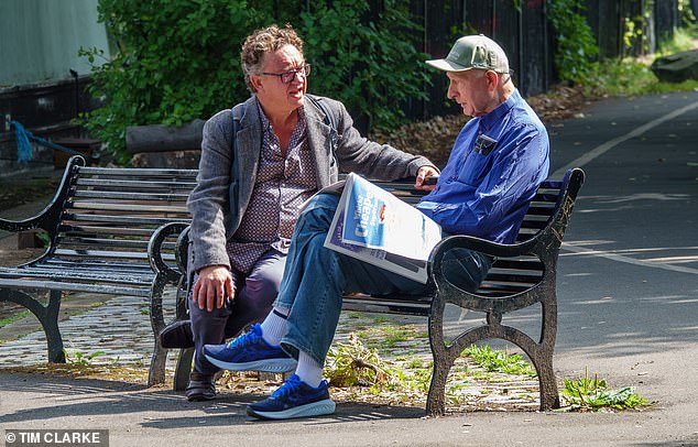 Daily Mail reporter Neil Sears speaking to Ball in west London. Ball has been trying to clear his name since the botched kidnapping and claims it was all a hoax