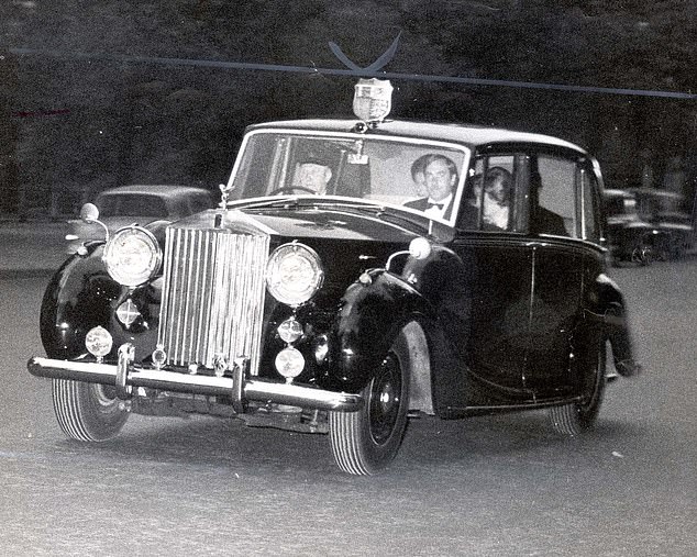 Two months after later Princess Anne bravely passed the spot in the Mall where the kidnap attempt took place (pictured)