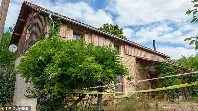 Karen was stabbed to death on April 29 in a frenzied attack outside the 250-year-old holiday property (pictured) she owned with her estranged husband. The former teacher had just arrived home from a wine-tasting event at the hilltop farmhouse of a ¿charming¿ Frenchman