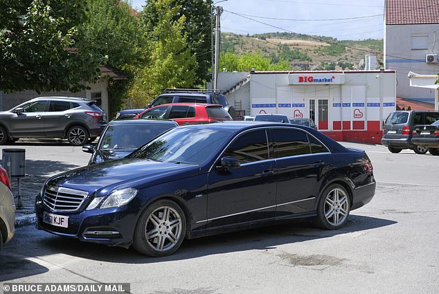 One of many UK registered luxury cars seen in Has in Northern Albania