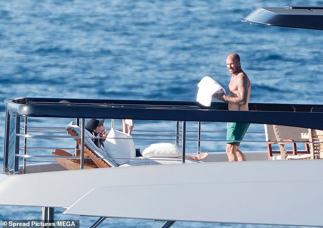 Posh and Becks' traded in their £5million yacht for the much bigger vessel last year, and had been pictured on it sailing around Miami