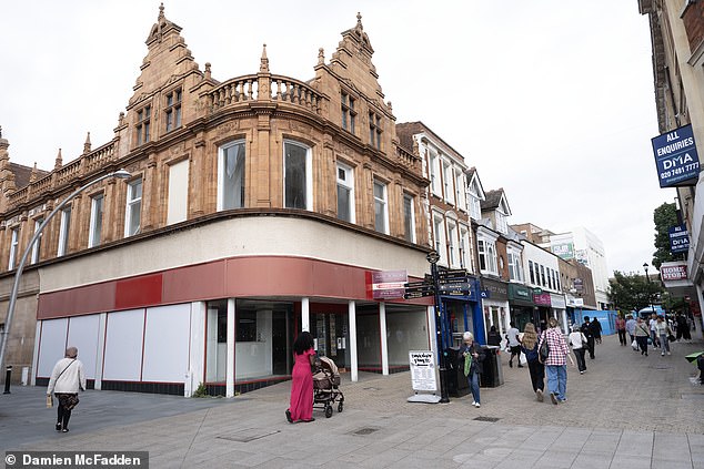 Pictured: Bedford town centre, described by McCormack as rife with 'anti-social behaviour'