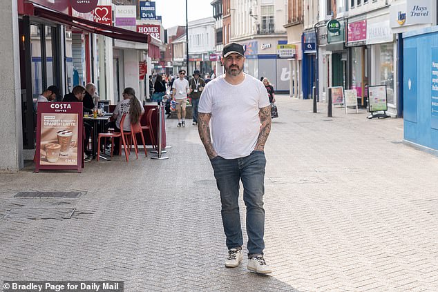 Every Saturday McCormack (pictured) will pay for ten private security guards to patrol the streets of Bedford, armed with body cameras and radios, to help deter crime and anti-social behaviour under a £10,000 initiative