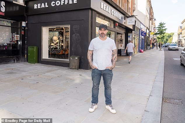 McCormack, pictured in Bedford town centre, previously became 'addicted to cocaine', admitting that he was taking up to a gram a day, alongside heavily drinking