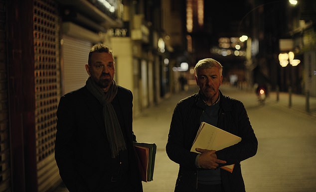 Agim De Bruycker and Patrick Peys as depicted in Netflix's Stolen: Heist Of The Century