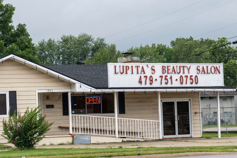 Lupita's Beauty Salon in Springdale, Arkansas.