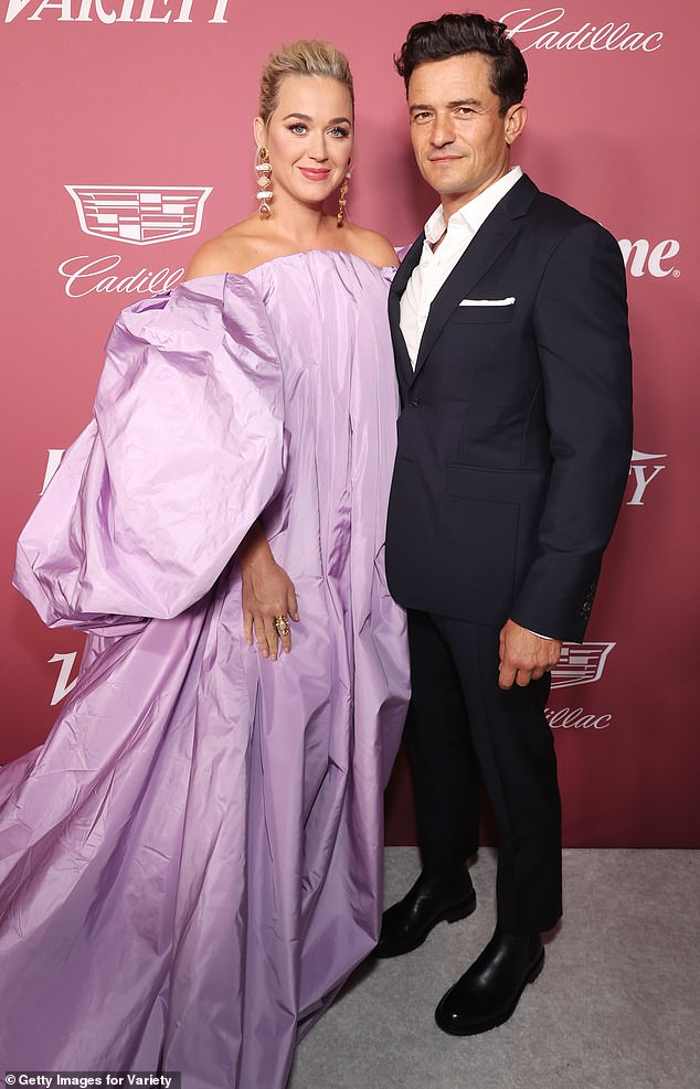 Perry with her former fiancé Orlando Bloom. The pair first got together in 2016 but split up earlier this year