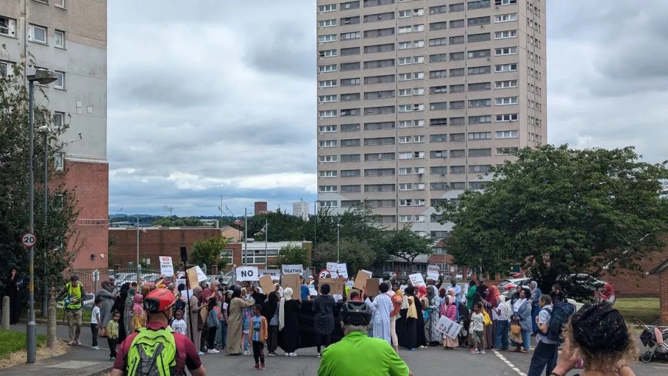Road safety rally in Birmingham.