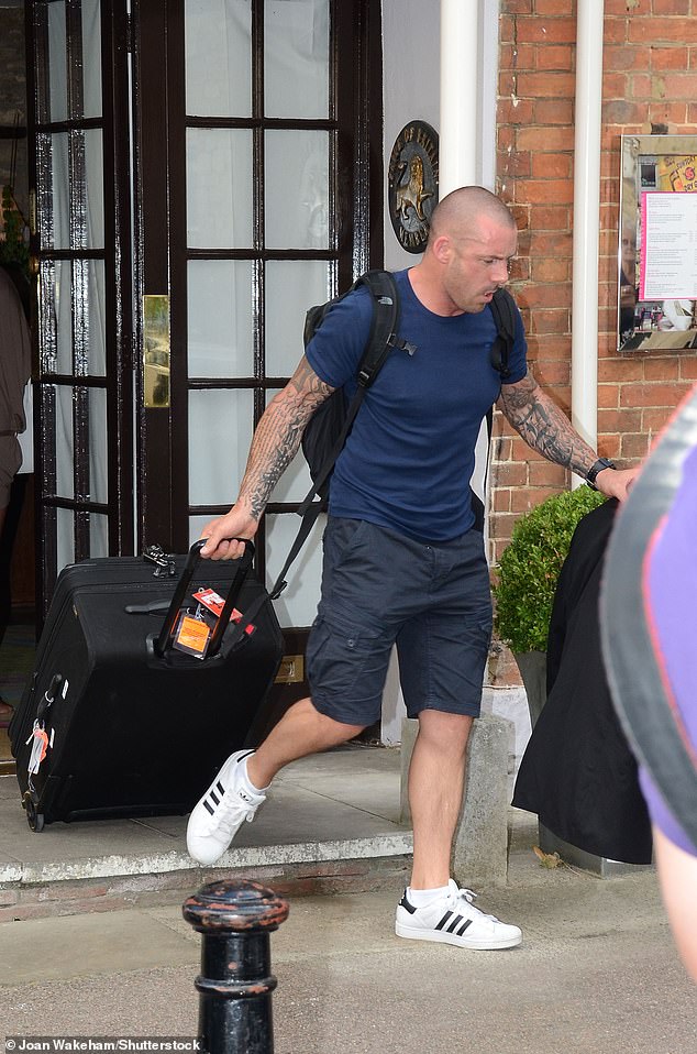 Graham is pictured following the wedding of Marvin and Rochelle Humes in 2012