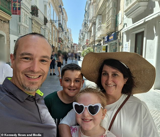 Iain and Sally Wright also took their children Jack, 11, and Molly, 8, on the cruise, paying £8,000 for the two week trip