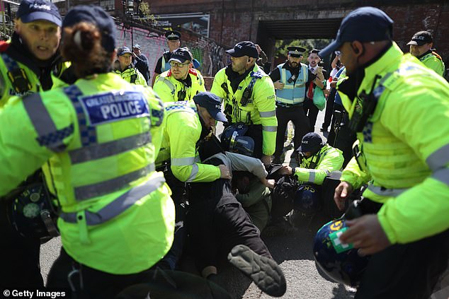 MANCHESTER: Crowds were meeting outside Manchester Piccadilly railway station before a planned march towards Manchester city centre
