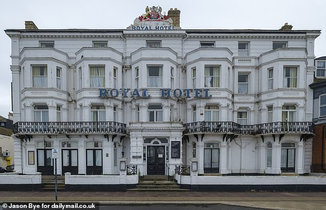 The Royal Hotel, where Charles Dickens is said to have stayed between 1848 and 1849 while writing David Copperfield, is yet another one of many shuttered hotels in the seaside resort