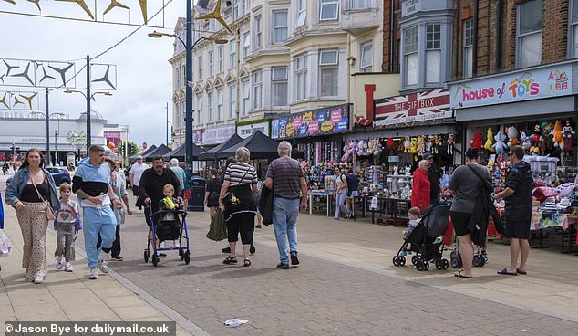 When the Daily Mail visited Great Yarmouth this week, while the back streets laid derelict with abandoned buildings and barely any activity, the main pier was still attracting holidaymakers