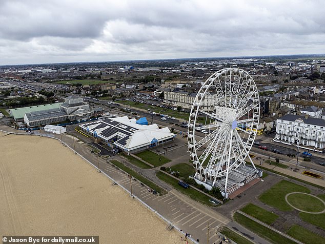 Despite looking 'run down' and 'tired' with many abandoned hotels and buildings, the seaside resort is still bringing in visitors. Whilst the pier itself was busy, the back streets and the stretch of beach itself remained empty