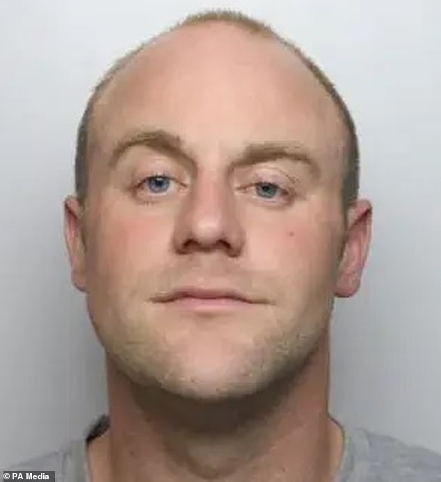 Hunt (pictured) was convicted of two offences under the Public Order Act of intentionally causing harassment, alarm or distress. He was banned for five years from wearing masks, dressing in all-in-one-black outfits at night and 'crawling, wriggling or writhing on the ground' in public