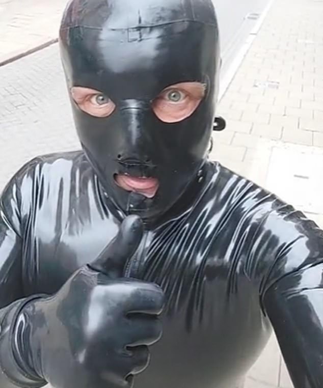 In Colchester, Essex, a gimp (pictured) went viral during the Covid-19 pandemic after he documented himself shopping in Tesco dressed in a full gimp suit. Dubbed the 'Gimp Man of Essex', evidence of his strange behaviour dates back to 2014
