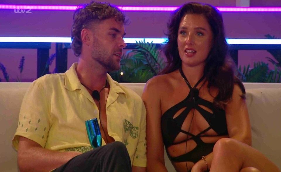 Harry and Rhea from Love Island.
