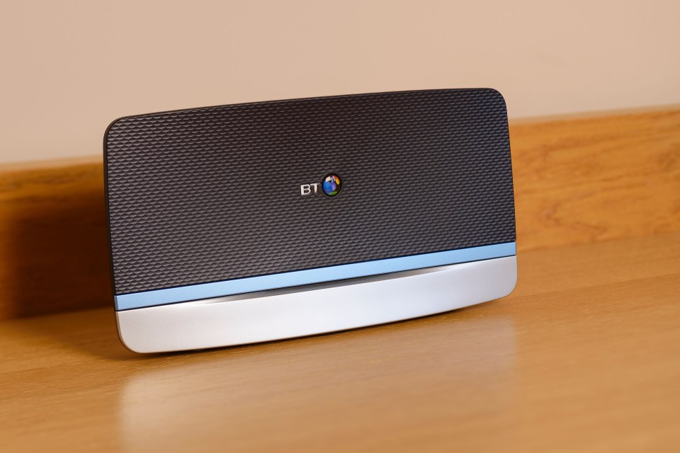 BT Home Hub 5 wireless router and internet modem.