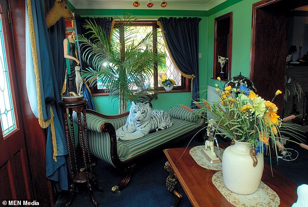 BEFORE: John's 'mini-Graceland' was spotlessly clean and immaculately furnished