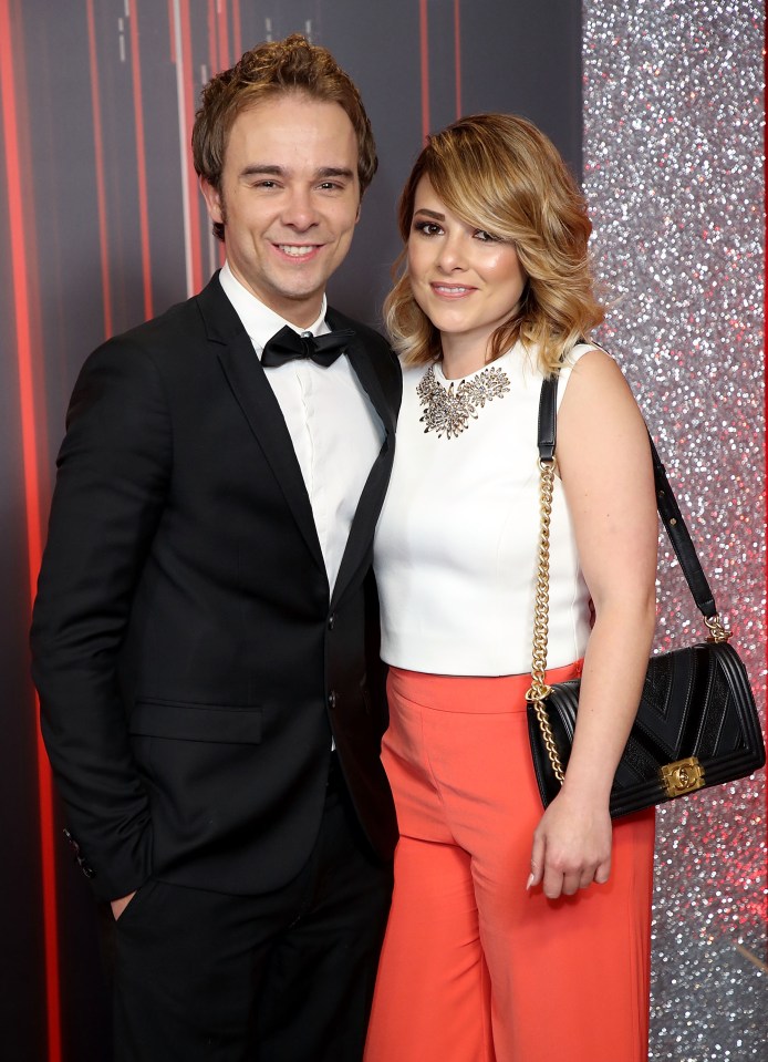 Jack P. Shepherd and Lauren Shippey at the British Soap Awards.