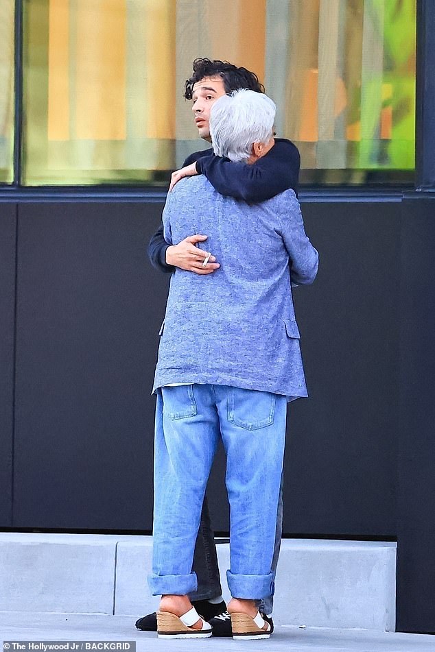 Following the fallout from her comments, in which she was branded 'obnoxious by Taylor's camp, Denise struggled to hold in her emotions while out with her rocker son, 36, on Friday.