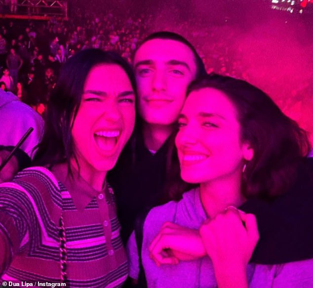 Dua was joined by friends as she was seen dancing the night away while supporting Fat Boy Slim