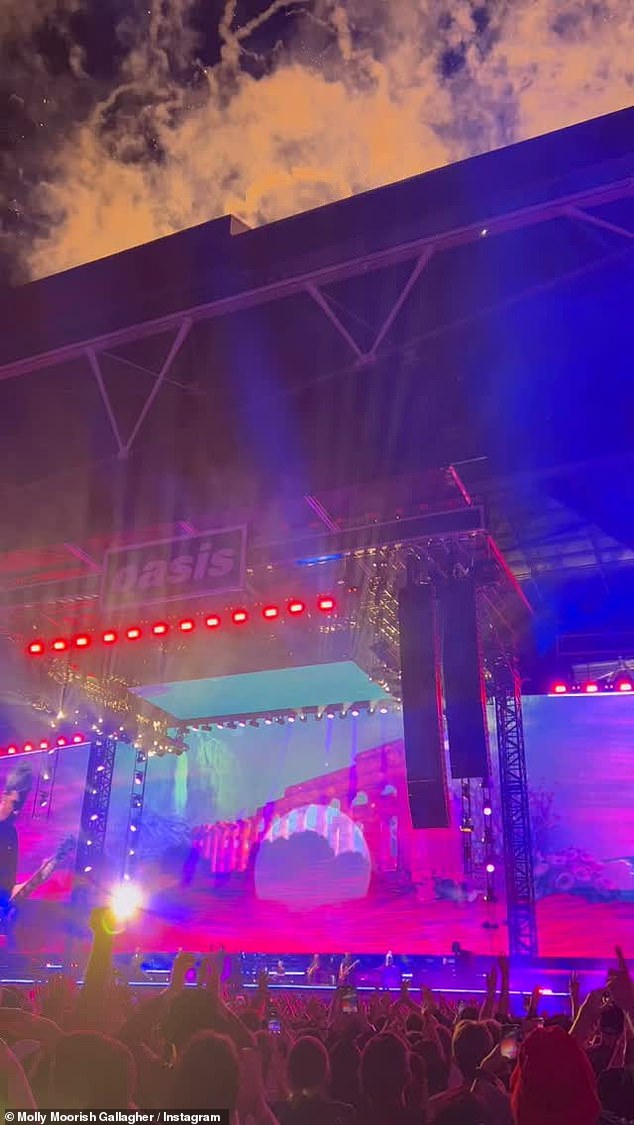 She posted some Instagram Stories from the crowd as she watched her dad and uncle perform to hundreds of thousands of people