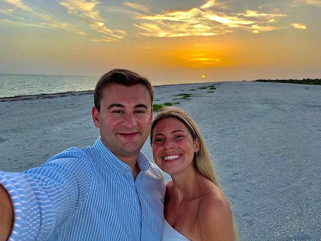 In May, Grace and Tom went on holiday to Florida – her first trip since the surgery. ‘When I got there I realised for the first time that none of my bikinis fit me any more, and I did feel a bit self-conscious that my scars were showing under some of my tops,’ she says