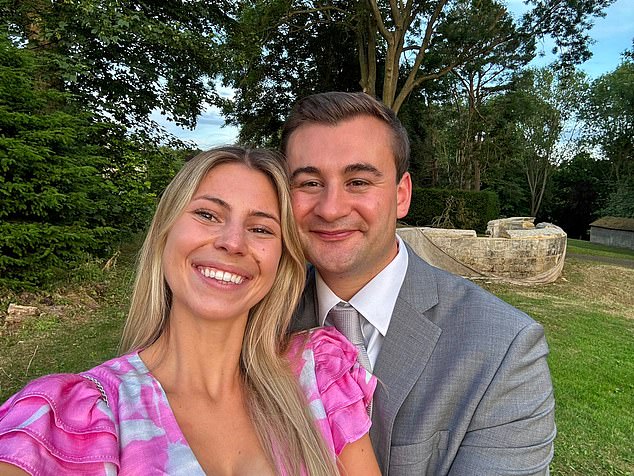 Grace had the surgery last year, after marrying her partner, Tom Cheesman, also 27